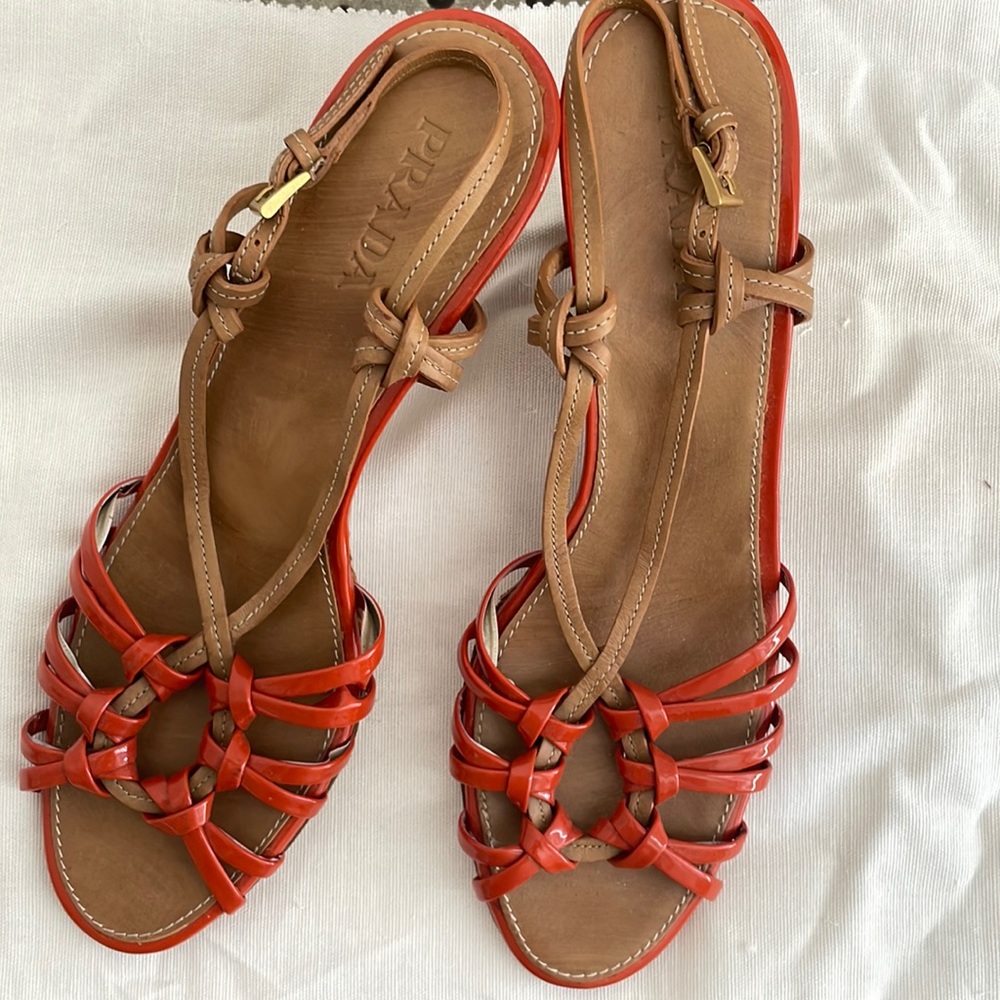Prada 3” Wedged Sandal